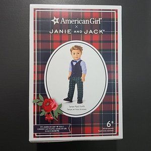 New in Box American Girl Janie & Jack Tartan plaid Outfit